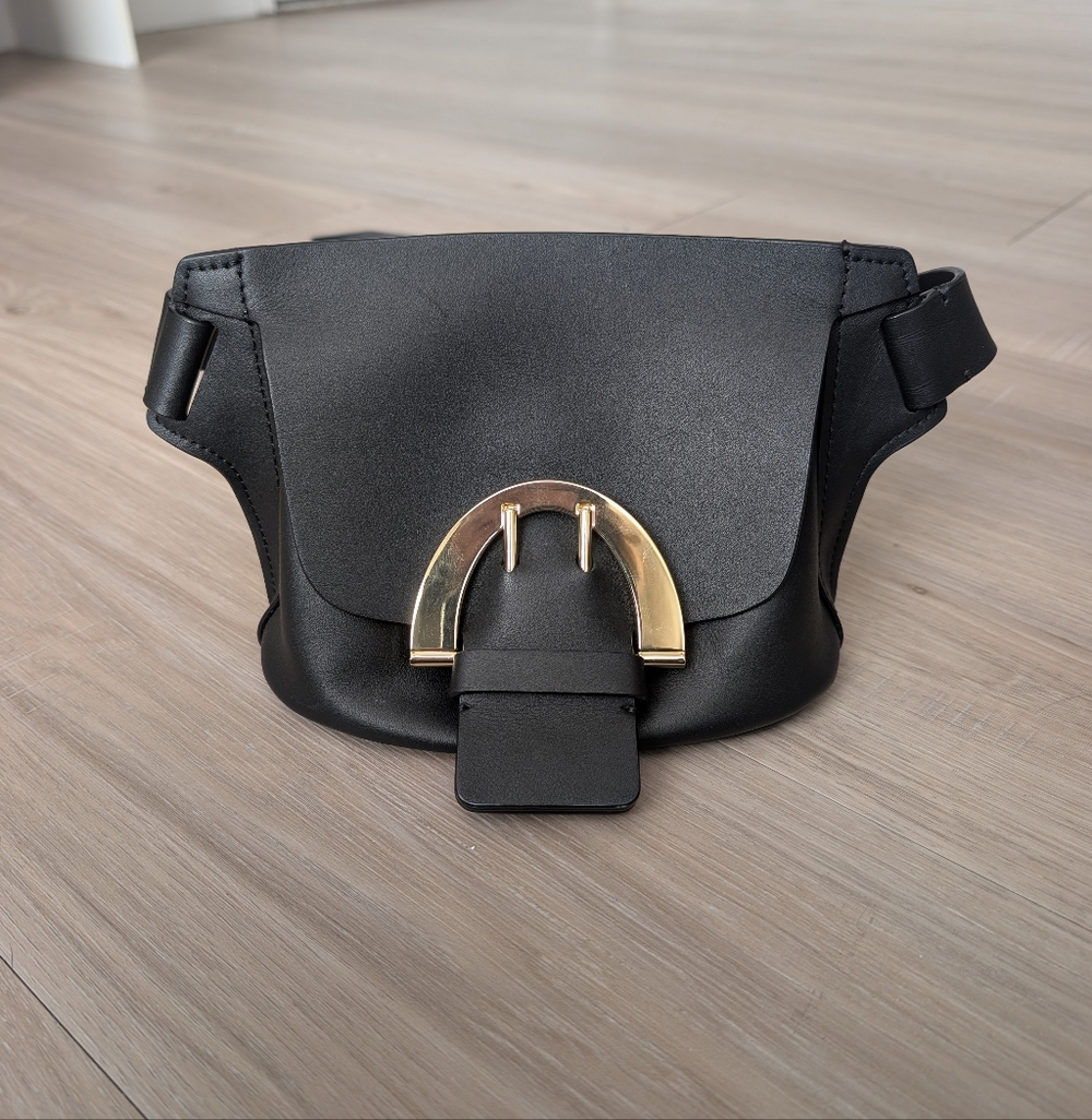 ZAC Zac Posen Biba Buckle Leather Sling Bag